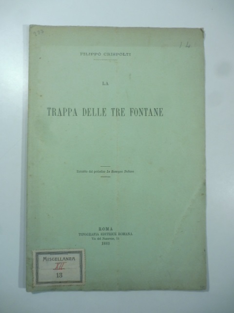 La trappa delle tre fontane